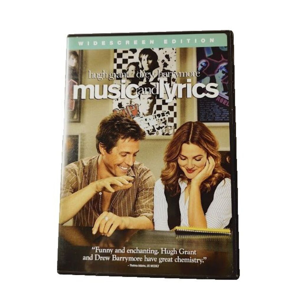 Music and Lyrics DVD 2007 Movie PG 13 Romantic Comedy Hugh Grant Drew Barrymore
